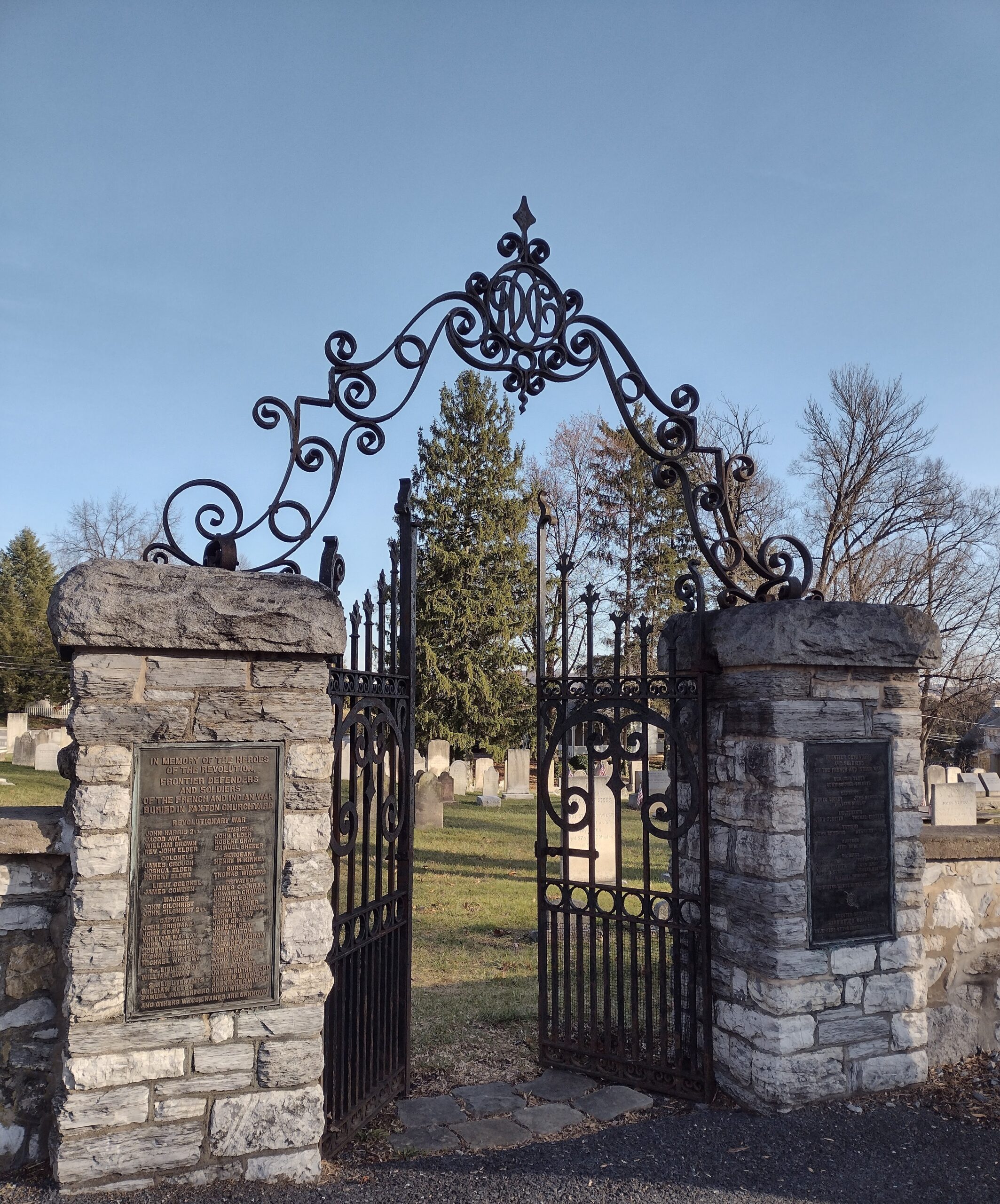 Paxton Presbyterian Churchyard. Photo Credit: Pam Neill, Daughter, Harrisburg Chapter, NSDAR